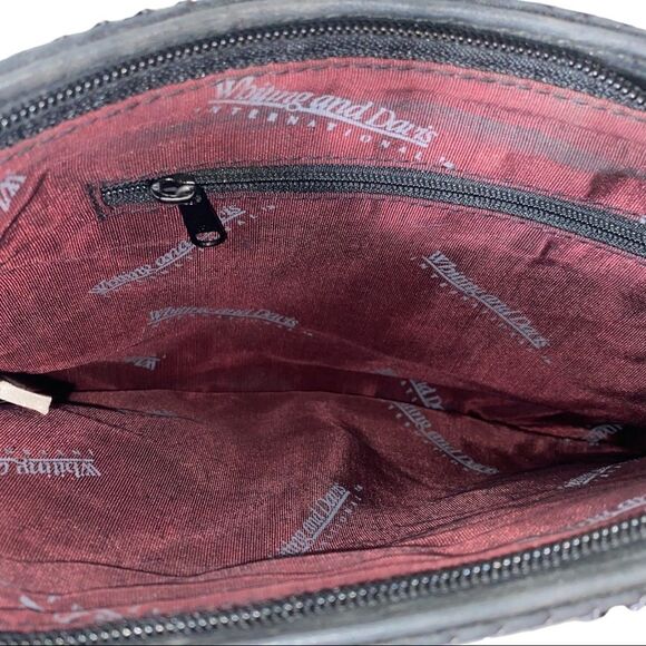 WHITING & DAVIS - Flat Black Chainmail Shoulder Bag/Needs Small Repair (See Pic) - Picture 2 of 14